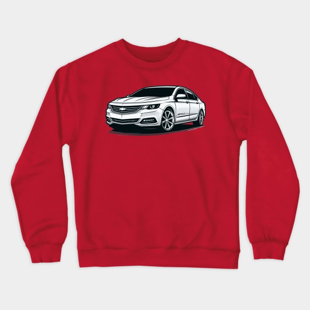 Chevrolet Impala Crewneck Sweatshirt by Vehicles-Art